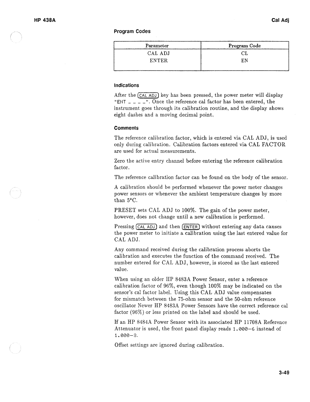 HP Saw 438A manual 