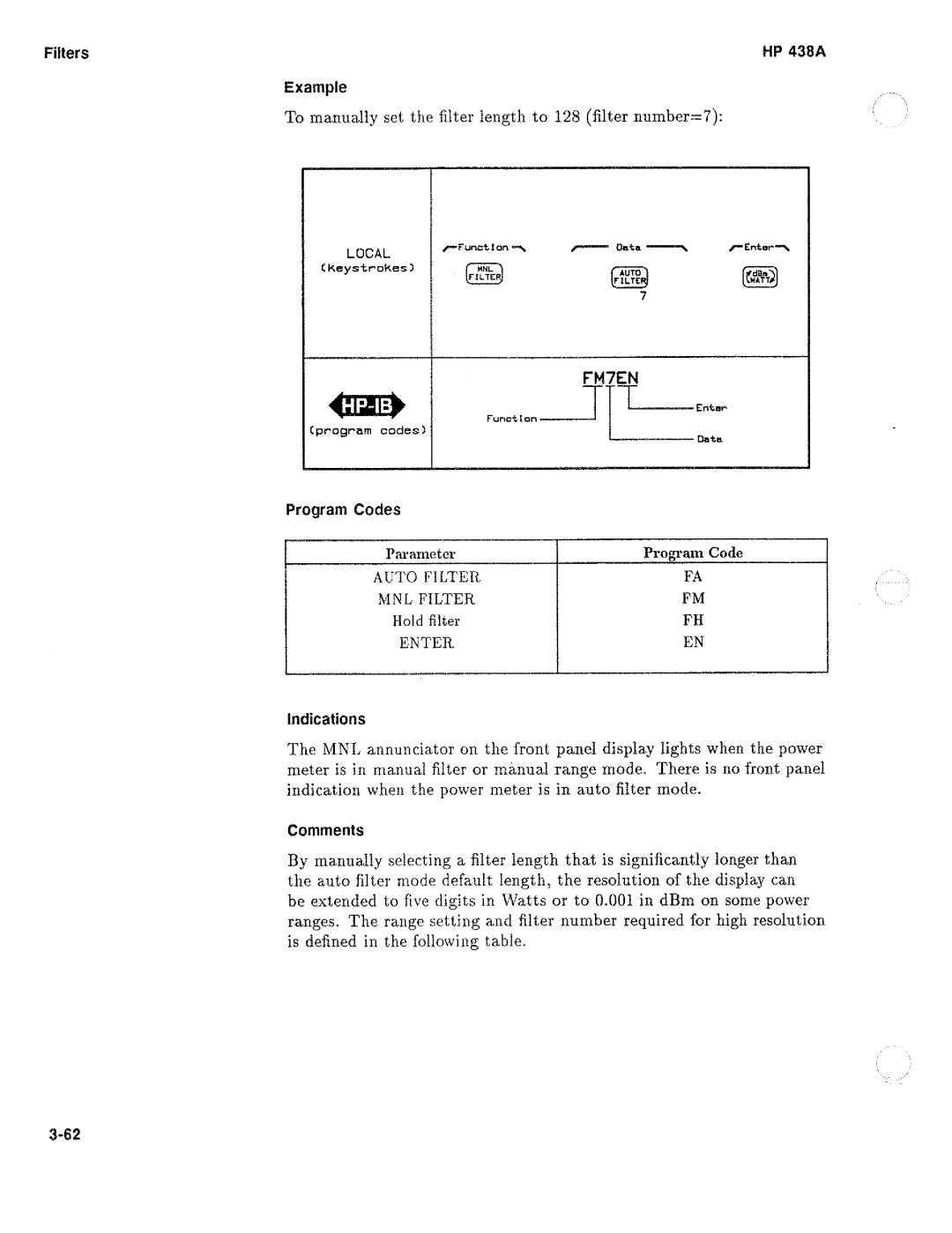 HP Saw 438A manual 