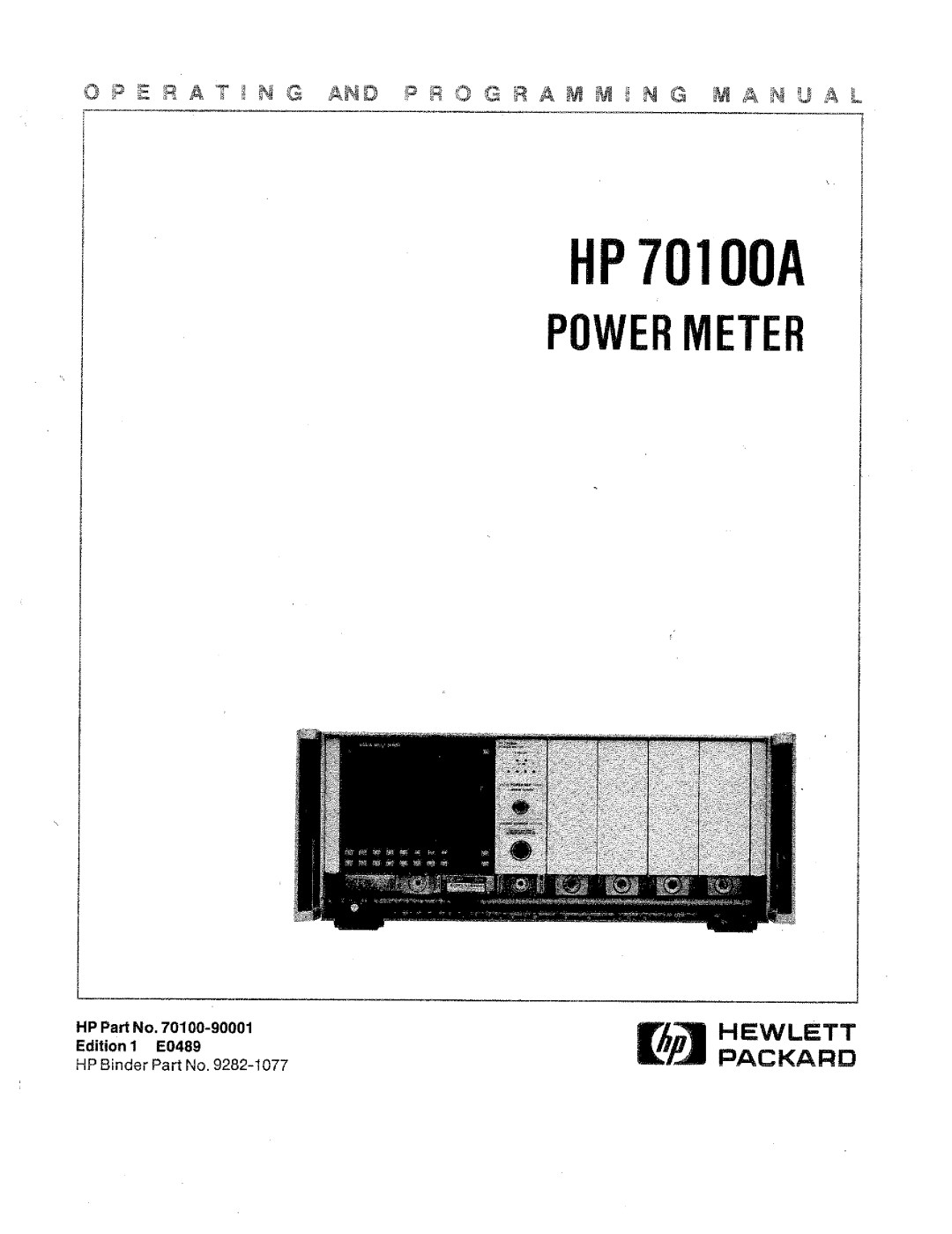 HP Saw 70100A manual 