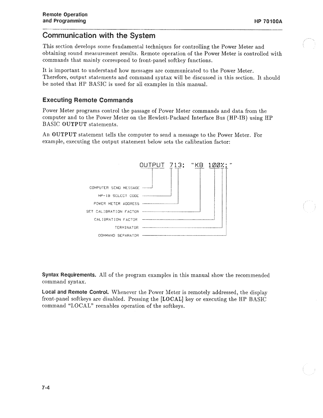 HP Saw 70100A manual 