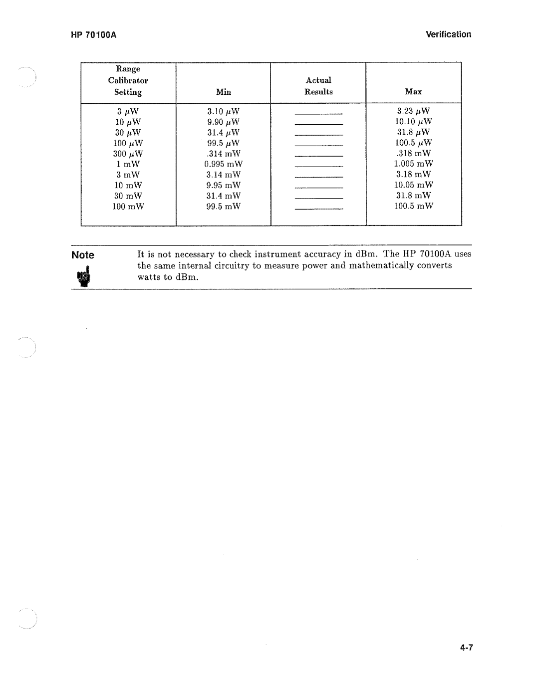 HP Saw 70100A manual 