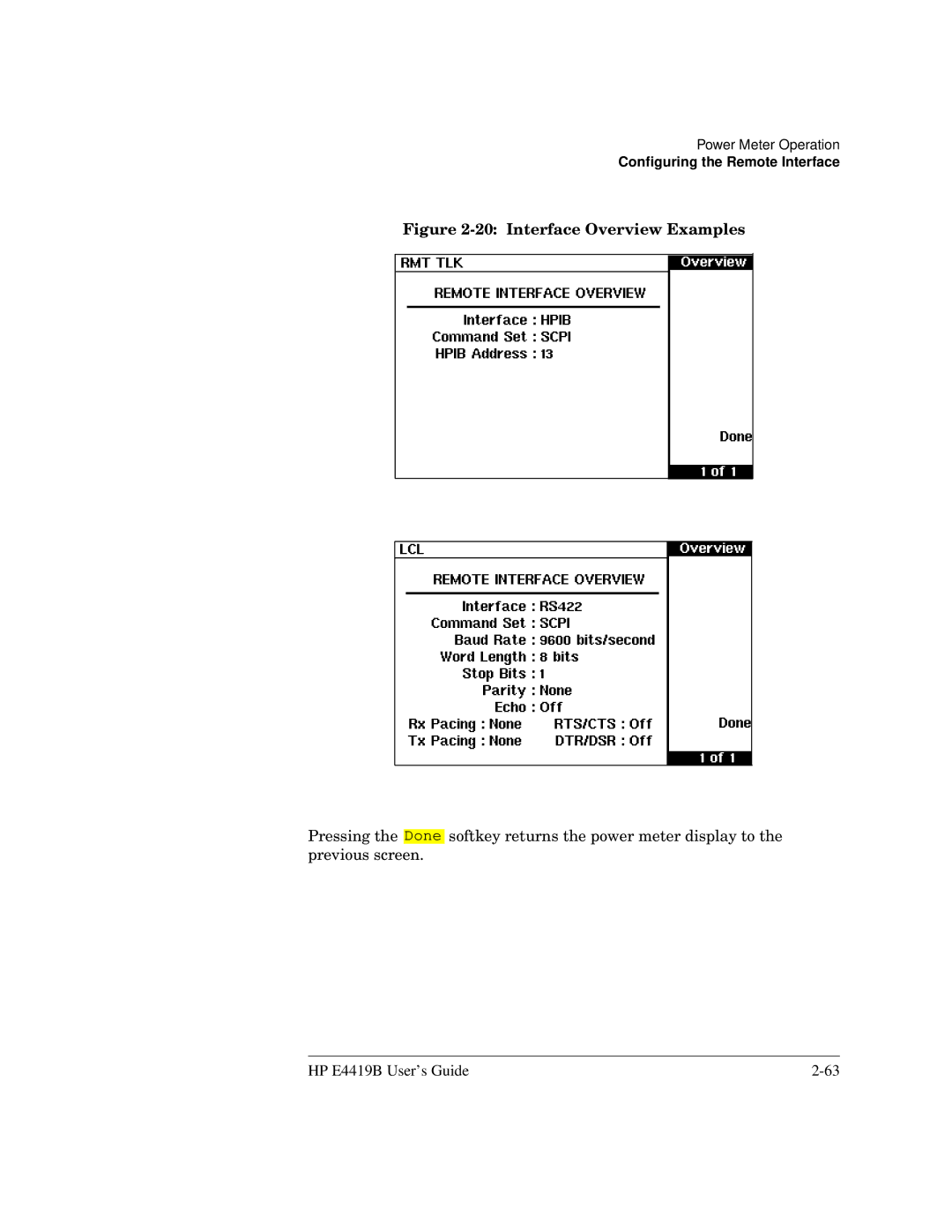 HP Saw E4419B manual Interface Overview Examples 