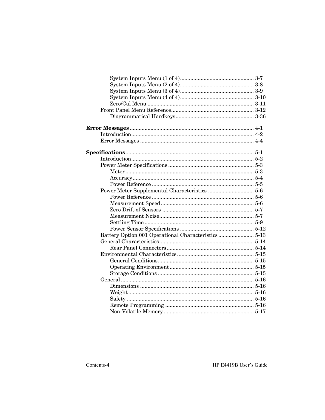 HP Saw E4419B manual 