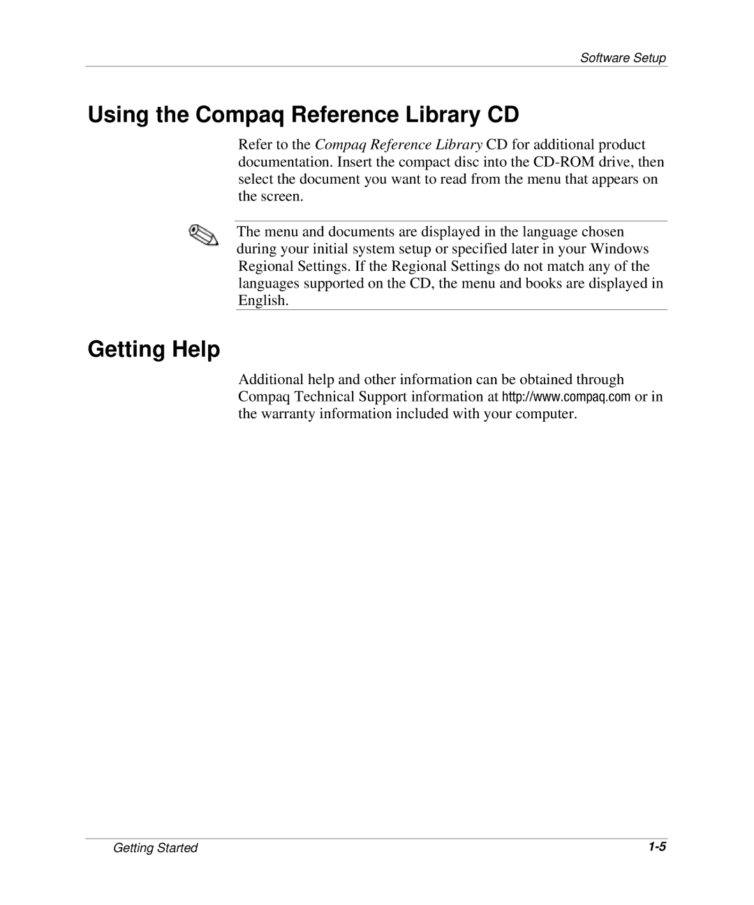 HP SB C801, SB P667/i810e, SB P733/i815, SB P700/i810e, SB P750, SB P600 Using the Compaq Reference Library CD, Getting Help 