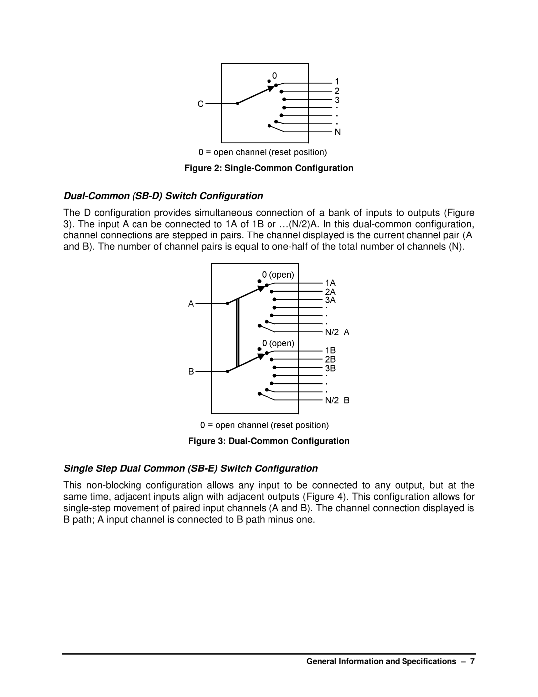 HP manual Dual-Common SB-D Switch Configuration, Single Step Dual Common SB-E Switch Configuration 