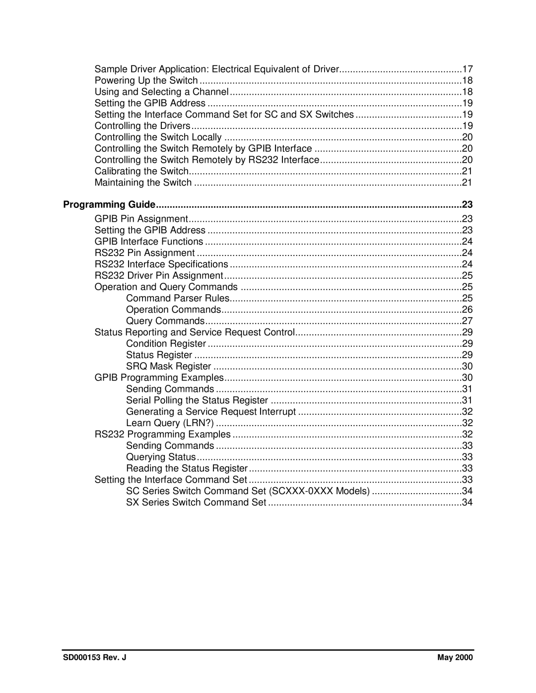 HP SB manual Programming Guide 