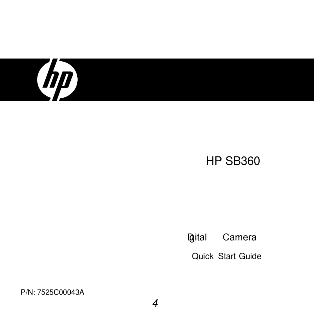 HP SB360 manual 7525C00043A 