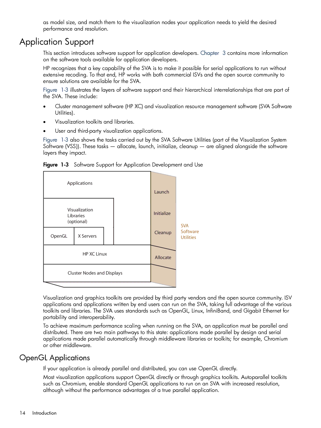 HP Scalable Visualization Array (SVA) Software manual Application Support, OpenGL Applications 