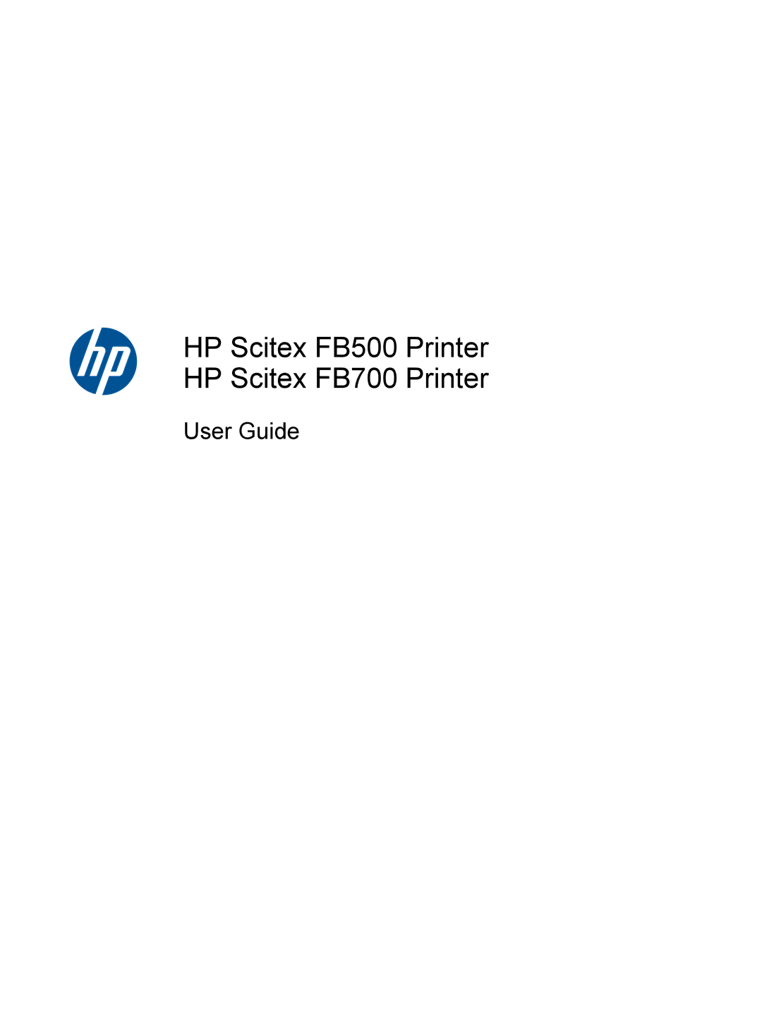 HP Scitex FB700 Industrial manual HP Scitex FB500 Printer HP Scitex FB700 Printer 