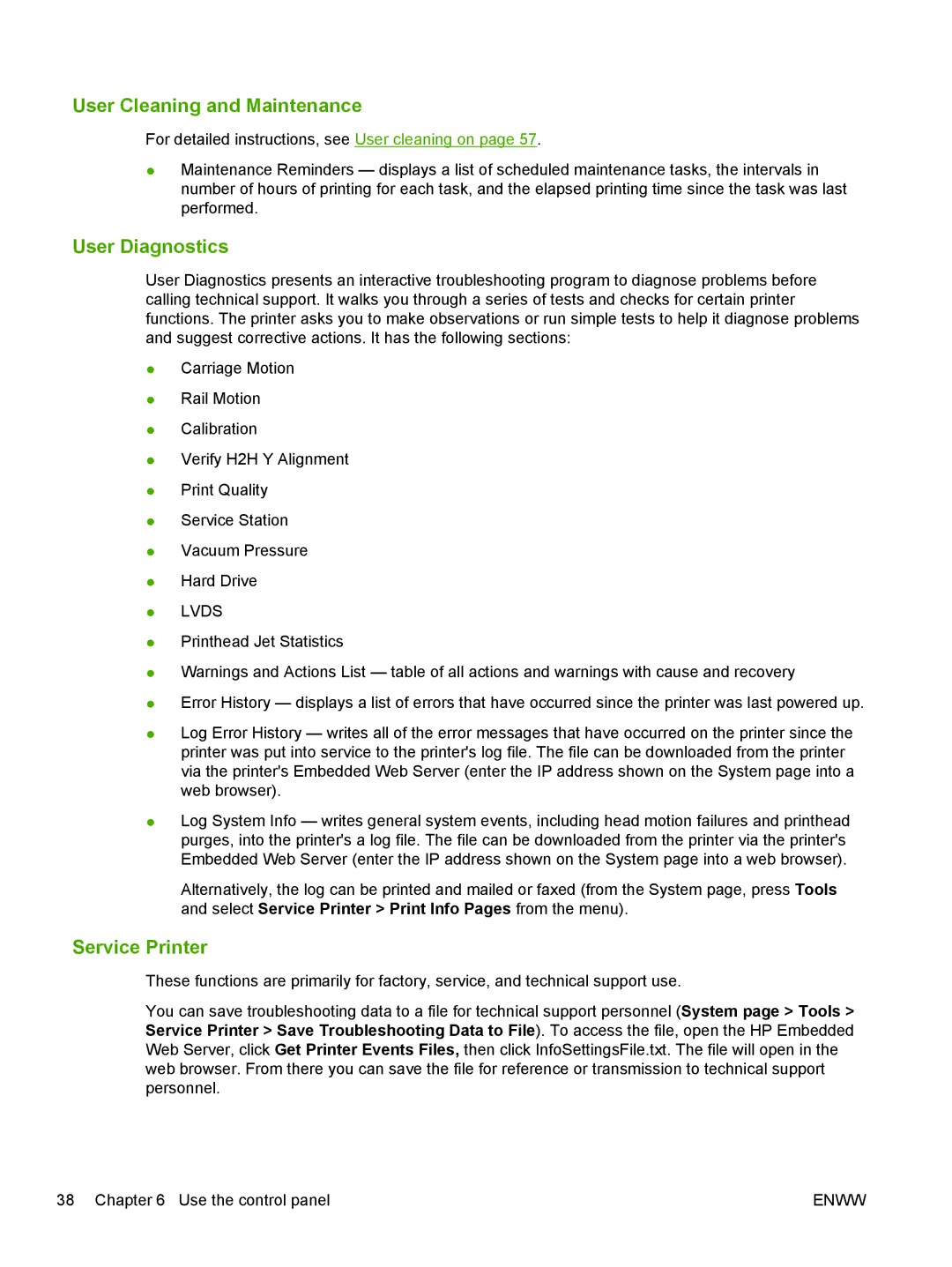 HP Scitex FB700 Industrial manual User Cleaning and Maintenance 