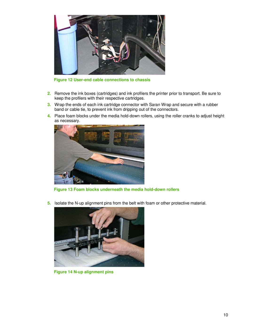 HP Scitex FB910 manual User-end cable connections to chassis 