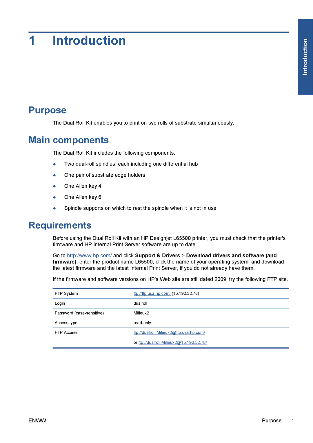 HP Scitex LX800 Industrial manual Introduction, Main components 