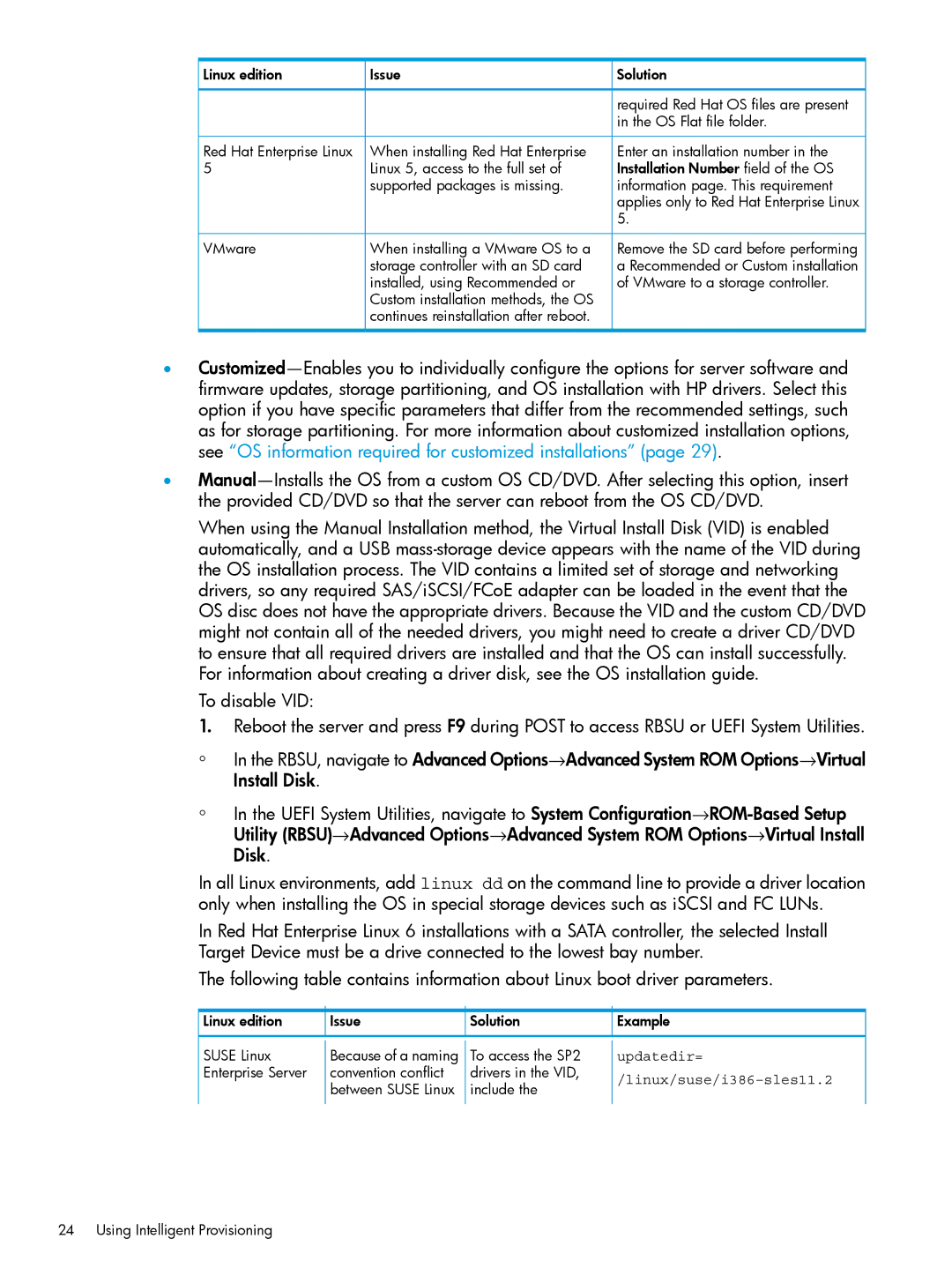 HP Scripting Toolkit for Windows and Linux manual Updatedir= Linux/suse/i386-sles11.2 