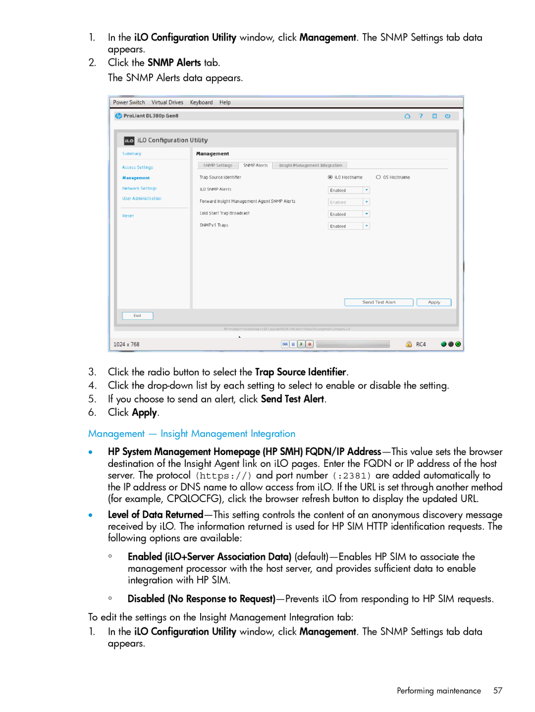 HP Scripting Toolkit for Windows and Linux manual Management Insight Management Integration 