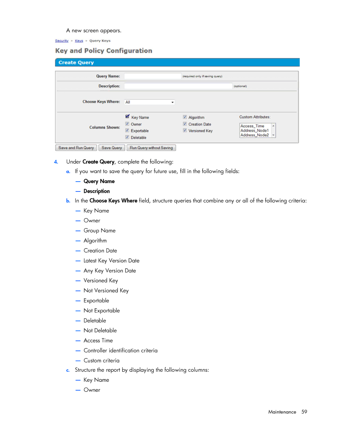 HP Secure Encryption manual Maintenance 