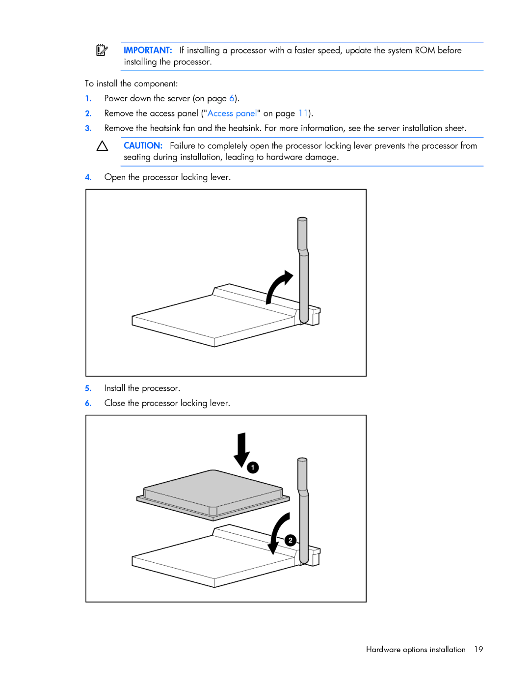 HP Security Camera ML100 manual Hardware options installation 