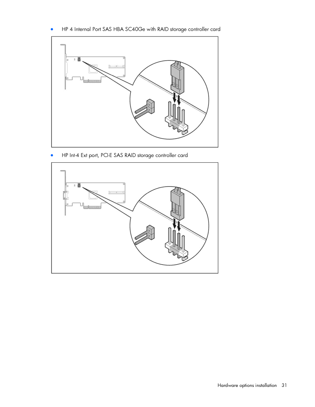 HP Security Camera ML100 manual Hardware options installation 