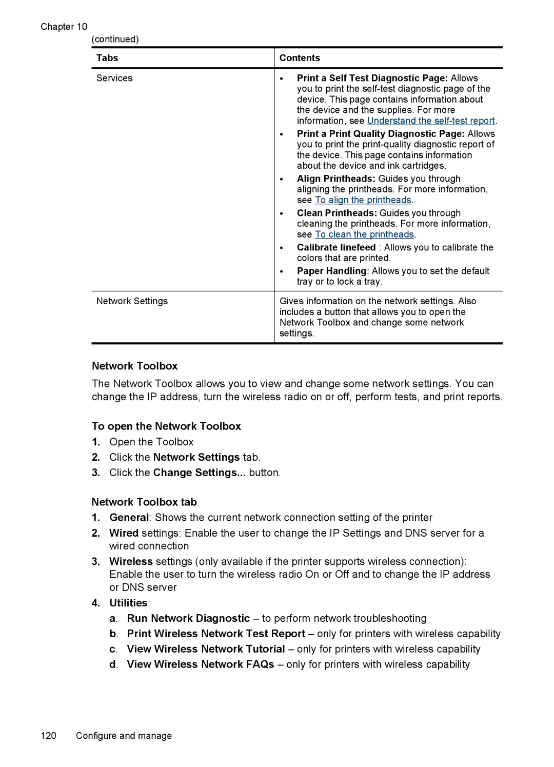 HP Pro 8500 CB025A#B1H, Pro 8500 8500, Sender Flow 8500 L2719ABGJ manual To open the Network Toolbox, Utilities 