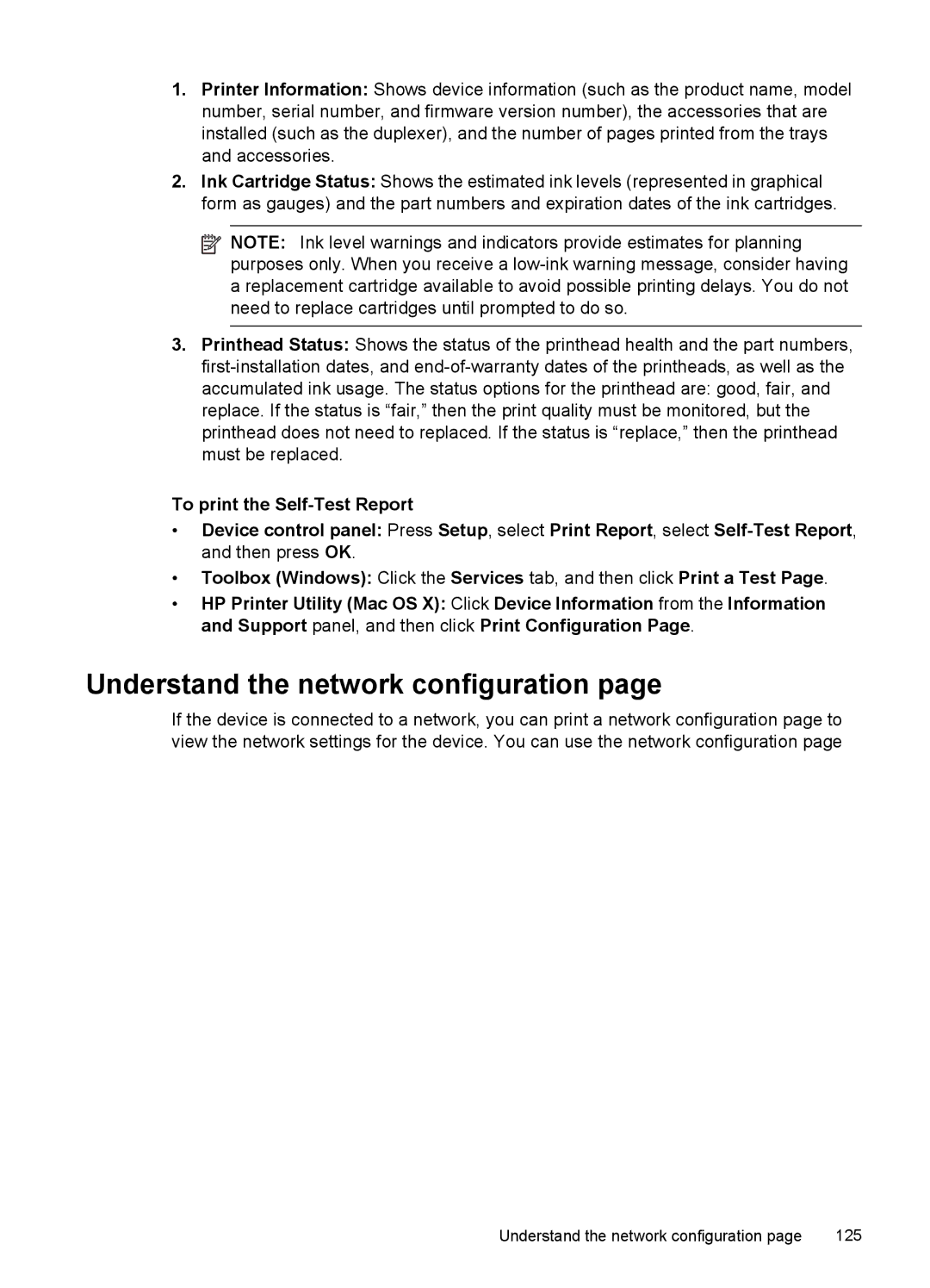 HP Pro 8500 8500, Pro 8500 CB025A#B1H, Sender Flow 8500 L2719ABGJ manual Understand the network configuration 