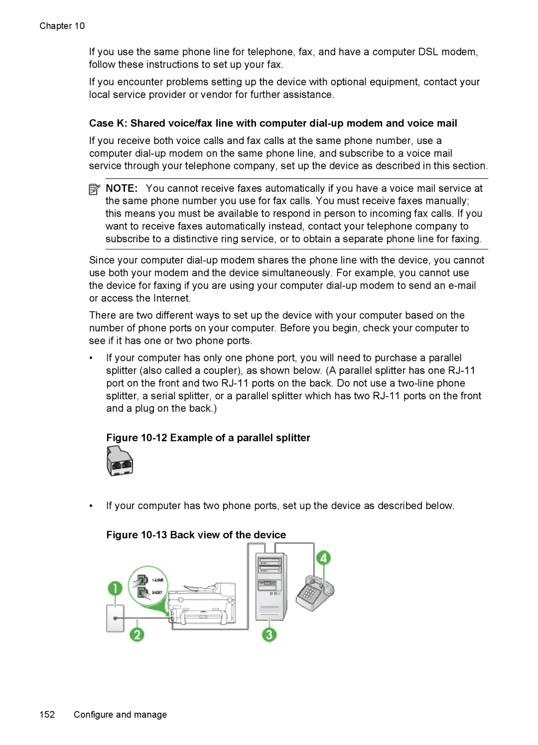 HP Pro 8500 8500, Pro 8500 CB025A#B1H, Sender Flow 8500 L2719ABGJ manual Example of a parallel splitter 