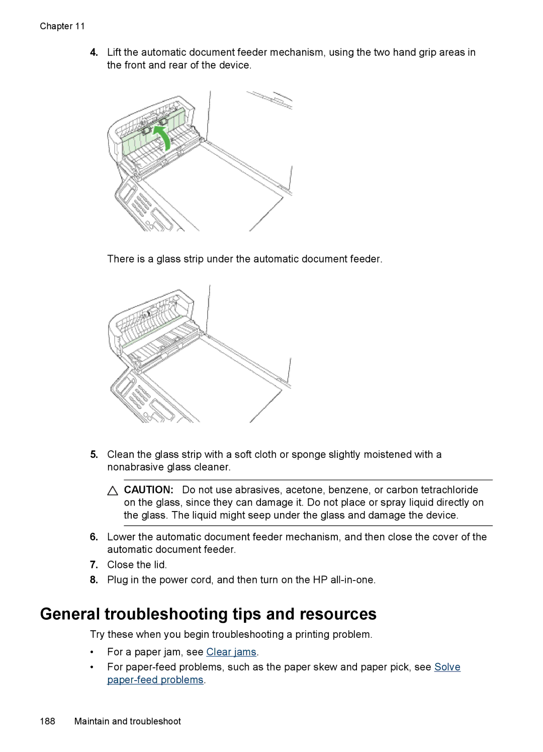 HP Pro 8500 8500, Pro 8500 CB025A#B1H, Sender Flow 8500 L2719ABGJ manual General troubleshooting tips and resources 