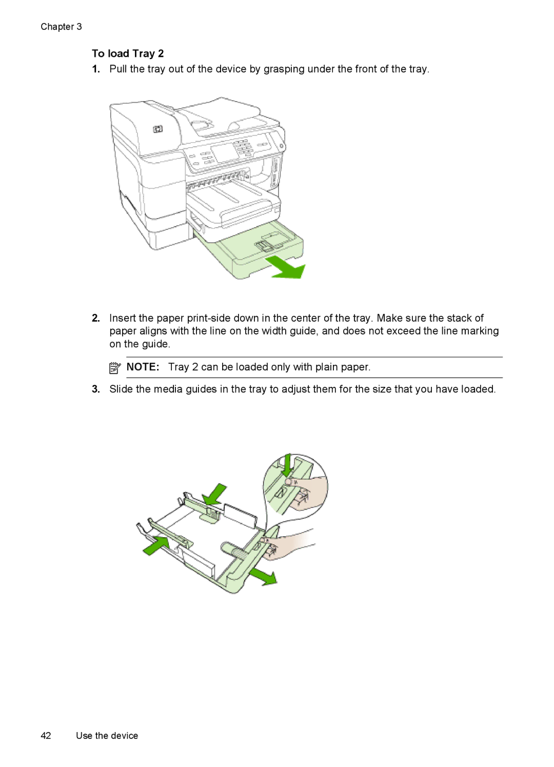 HP Pro 8500 CB025A#B1H, Pro 8500 8500, Sender Flow 8500 L2719ABGJ manual To load Tray 