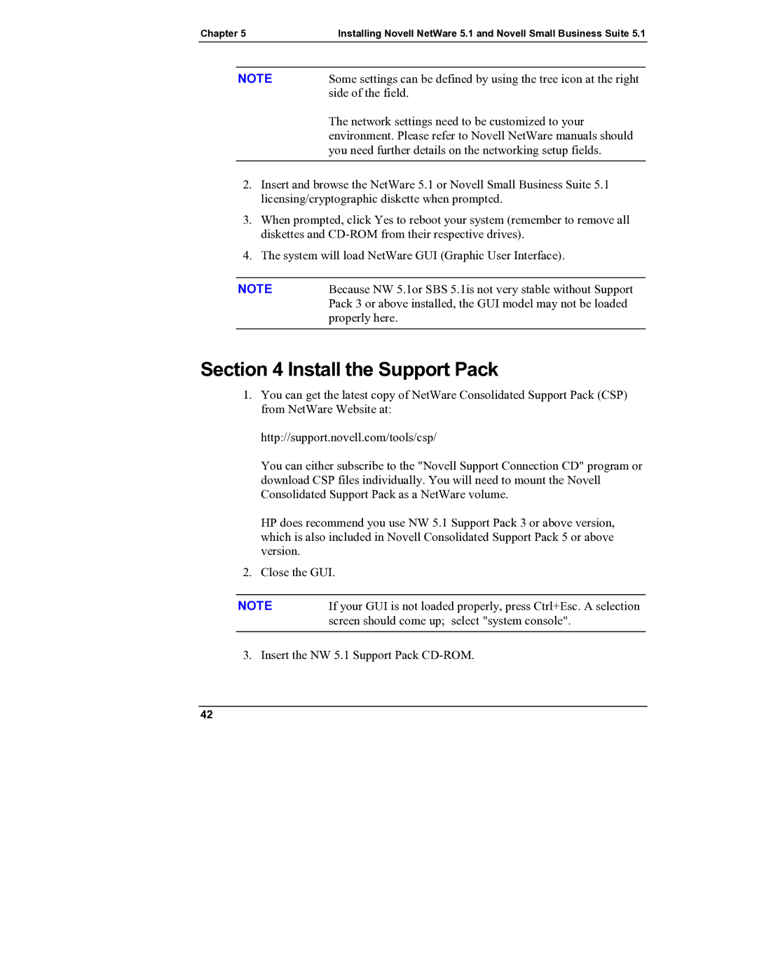 HP Server tc2110 manual Install the Support Pack 