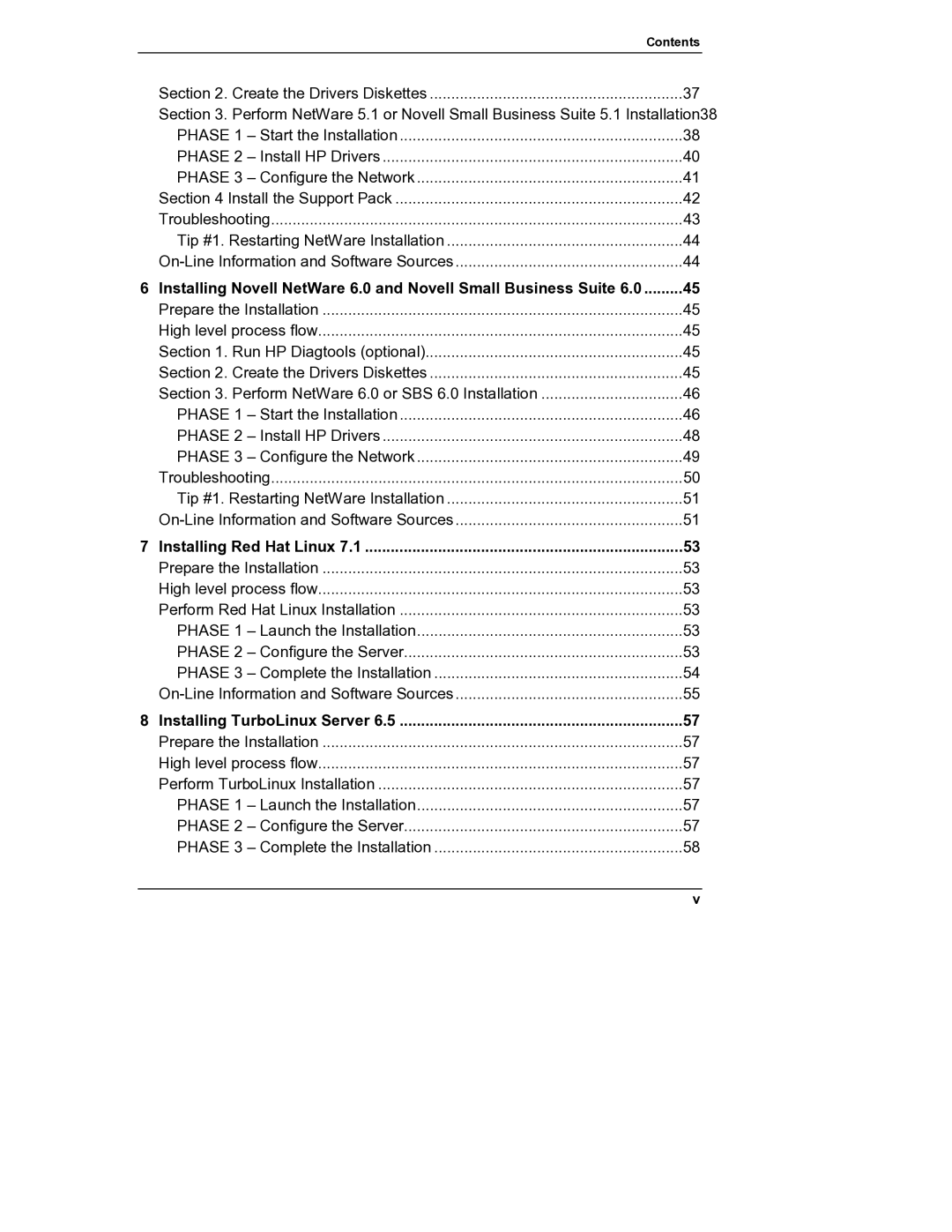 HP Server tc2110 manual Installing Red Hat Linux 