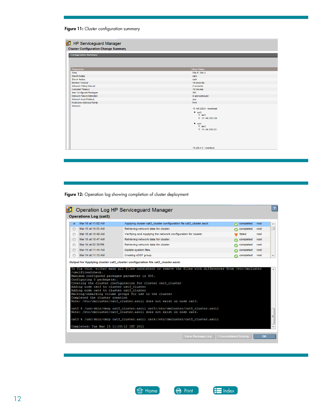 HP Serviceguard Extension for SAP (SGeSAP) manual Cluster configuration summary 