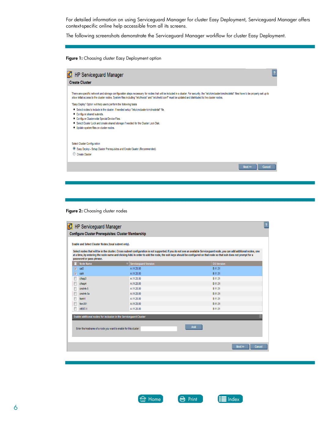 HP Serviceguard Extension for SAP (SGeSAP) manual Choosing cluster Easy Deployment option 