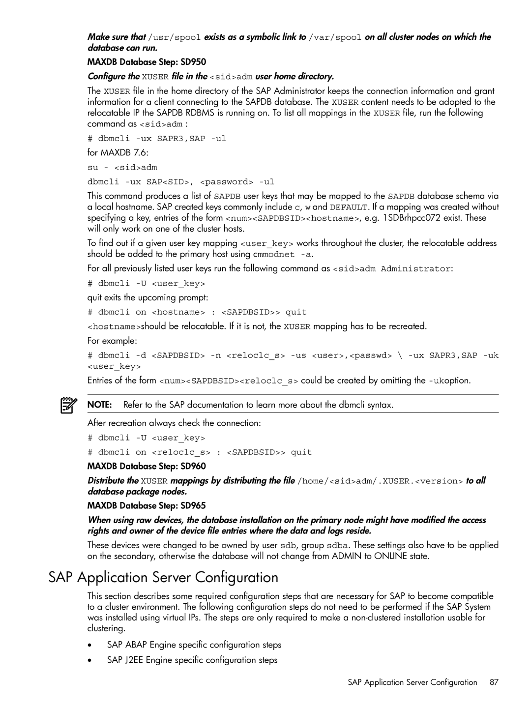 HP Serviceguard Extension for SAP (SGeSAP) manual SAP Application Server Configuration 