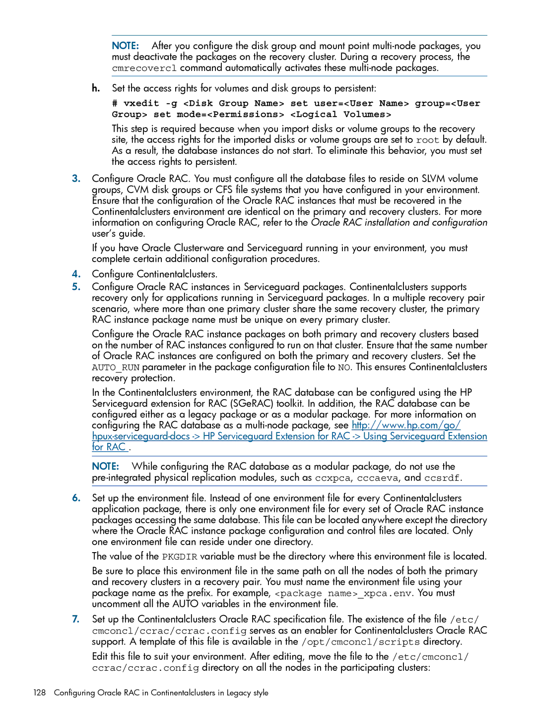 HP Serviceguard Metrocluster manual 