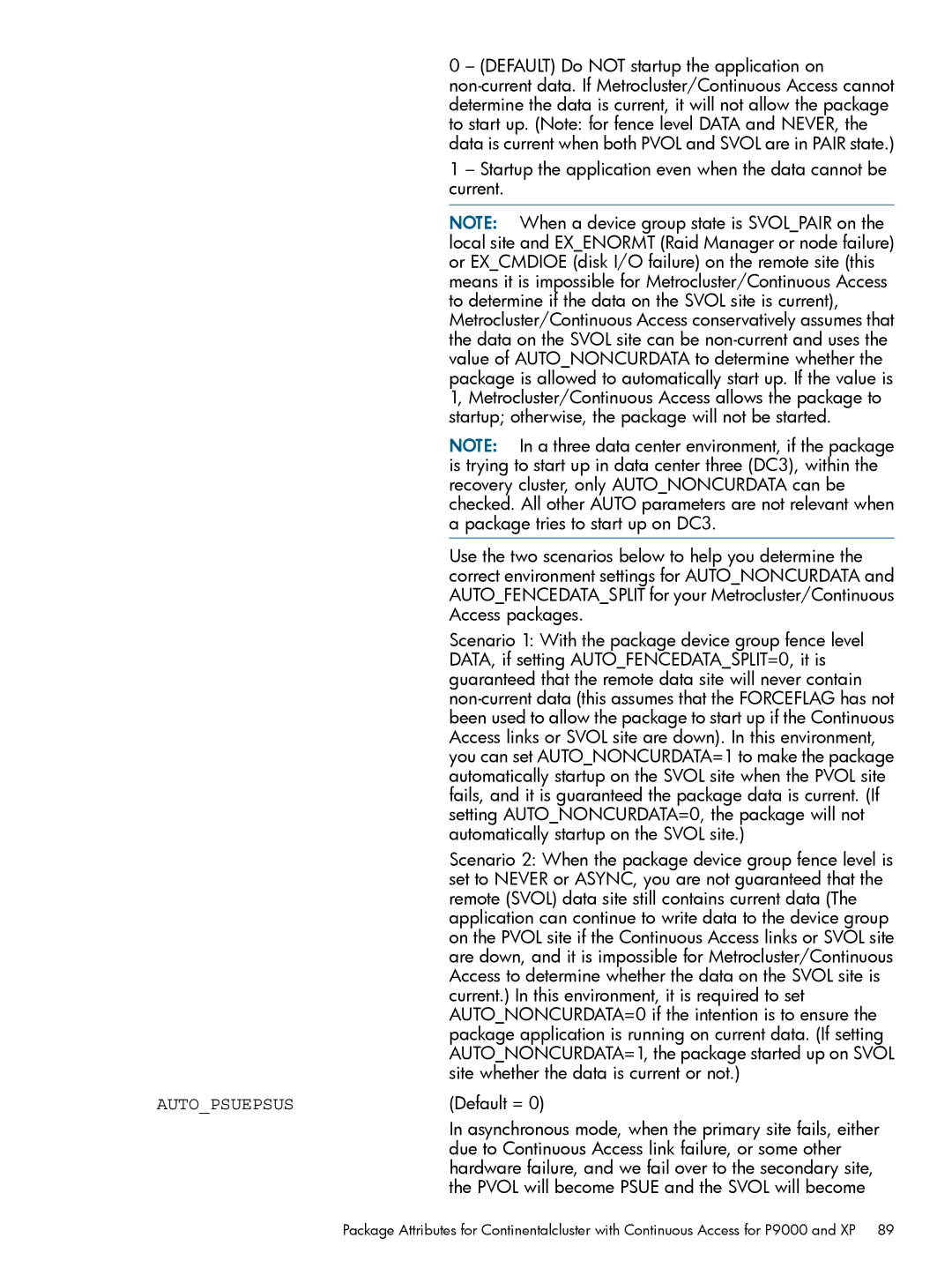 HP Serviceguard Metrocluster manual Autopsuepsus 