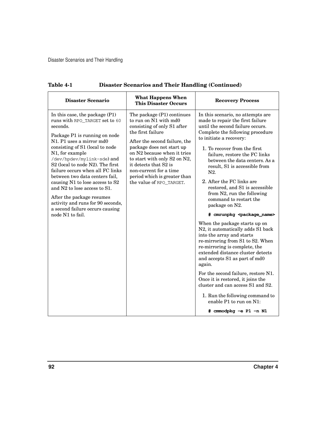 HP serviceguard t2808-90006 manual # cmrunpkg packagename 