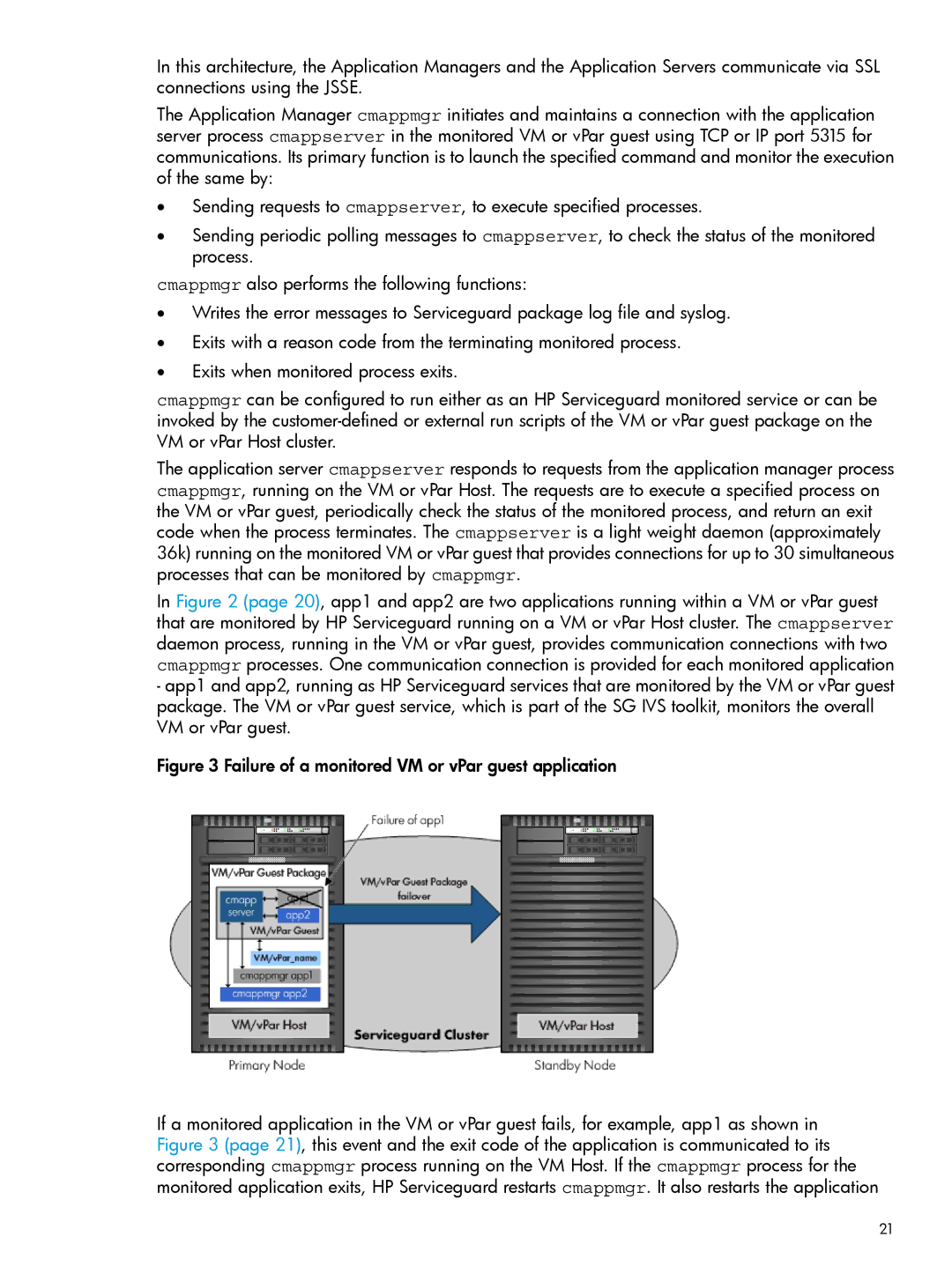 HP Serviceguard Toolkit for Integrity Virtual Servers manual Failure of a monitored VM or vPar guest application 