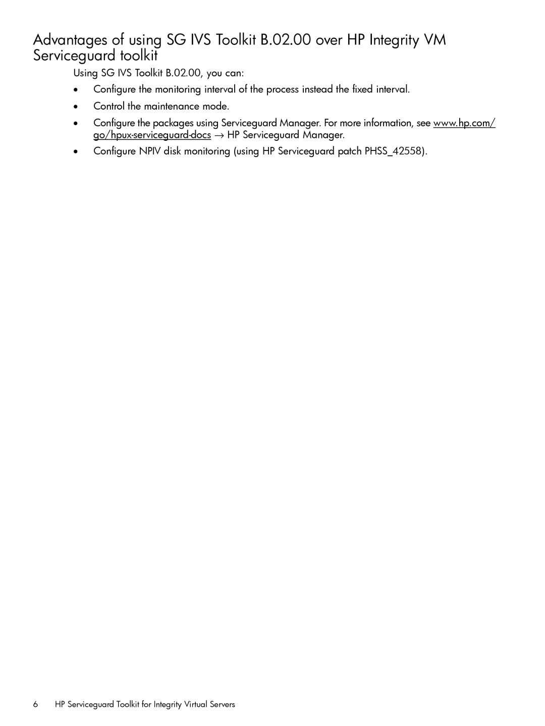 HP manual HP Serviceguard Toolkit for Integrity Virtual Servers 