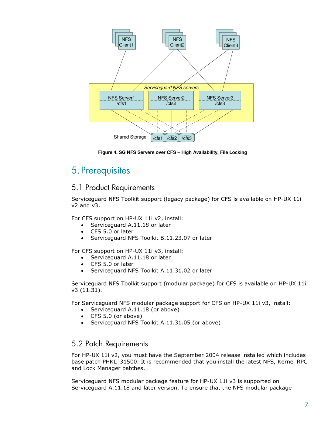 HP Serviceguard Toolkit for NFS manual Prerequisites 