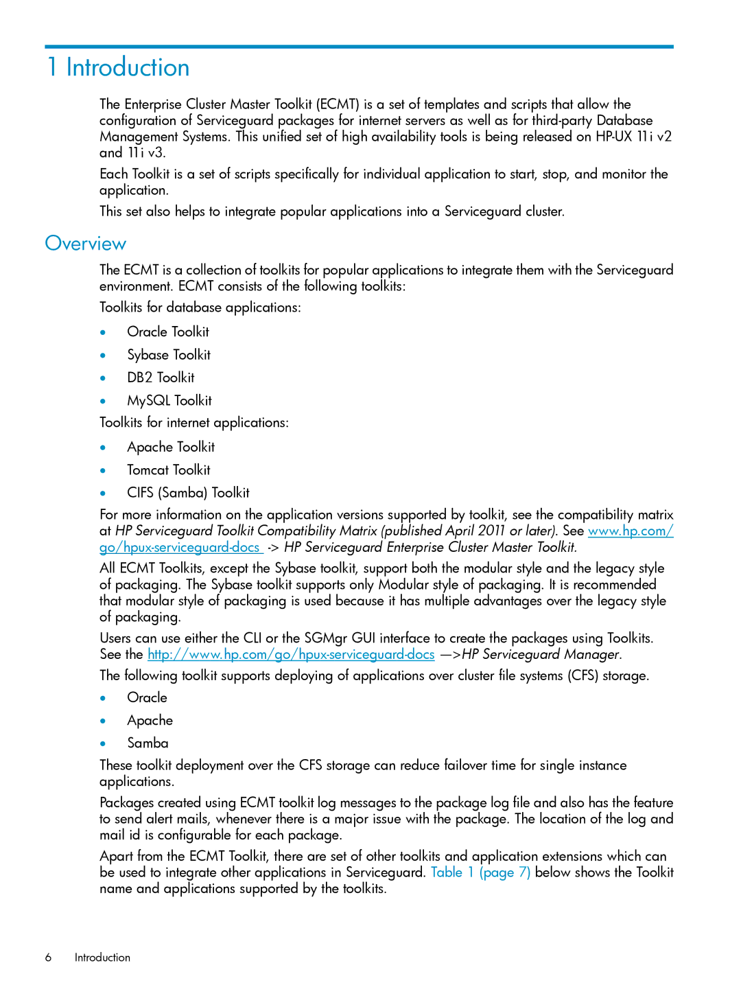 HP Serviceguard Toolkit for Oracle Data Guard manual Overview, Introduction 