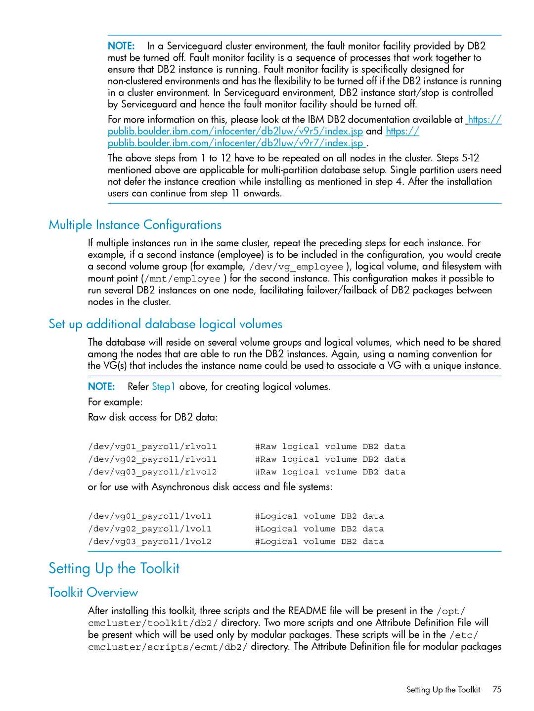 HP Serviceguard Toolkit for Oracle Data Guard Multiple Instance Configurations, Set up additional database logical volumes 