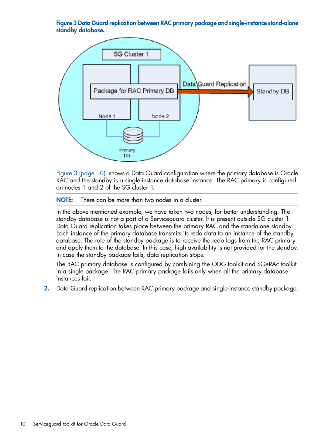 HP Serviceguard Toolkits for Database Replication Solutions manual Serviceguard toolkit for Oracle Data Guard 