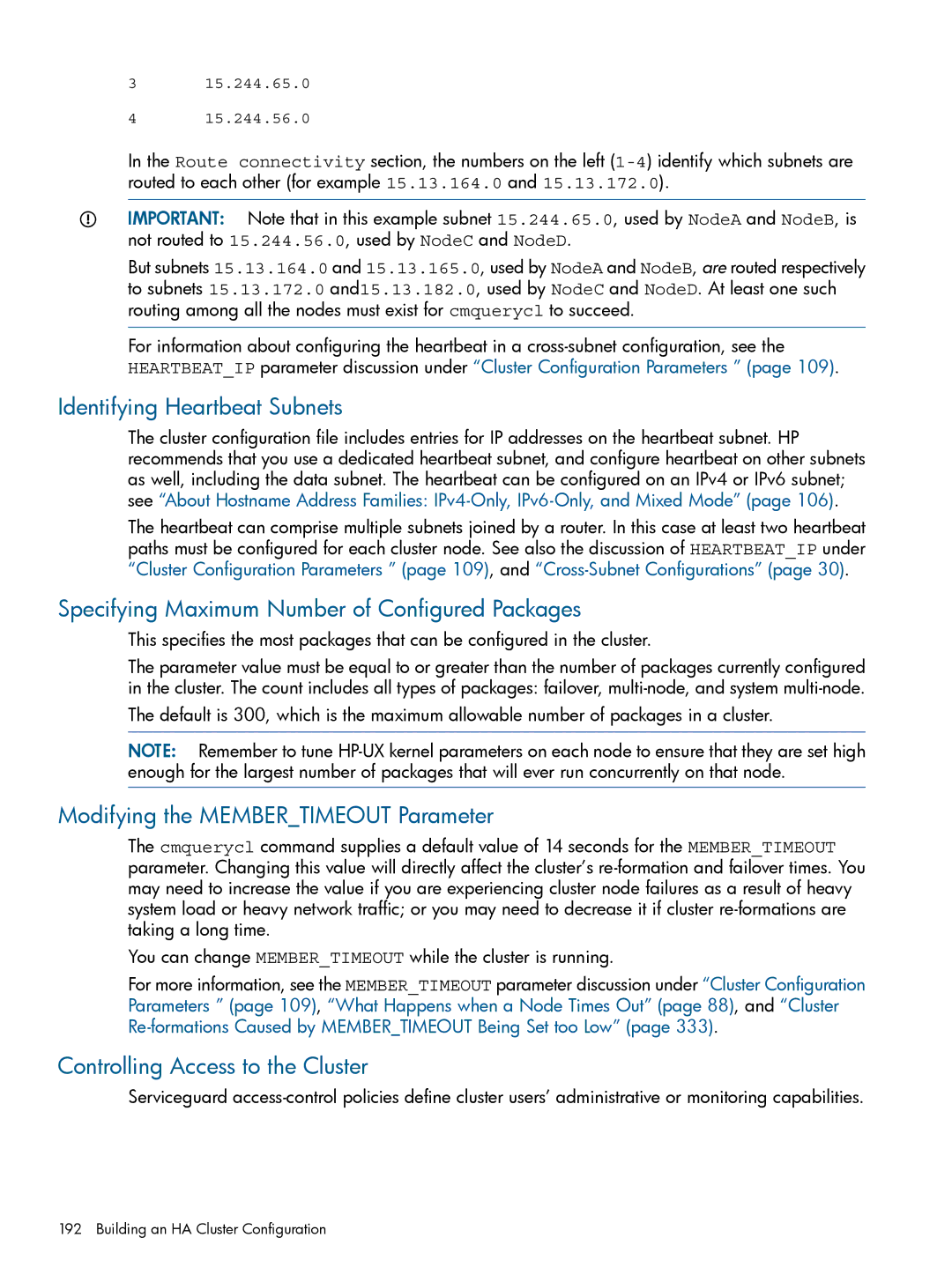 HP Serviceguard manual Identifying Heartbeat Subnets, Specifying Maximum Number of Configured Packages 