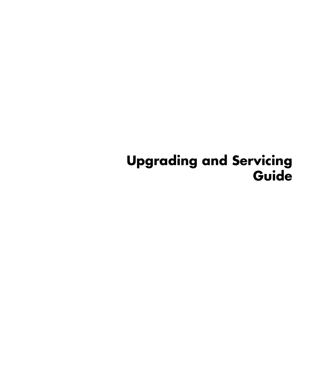 HP SG3245IN, SG3140IL manual Upgrading and Servicing Guide 