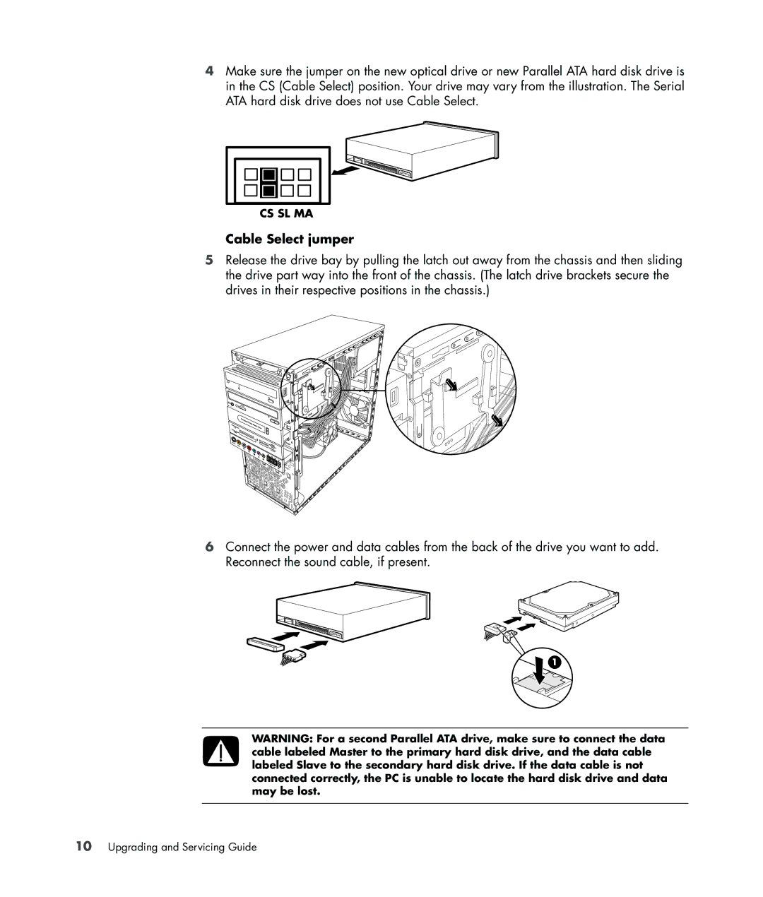 HP SG3140IL, SG3245IN manual Cable Select jumper 