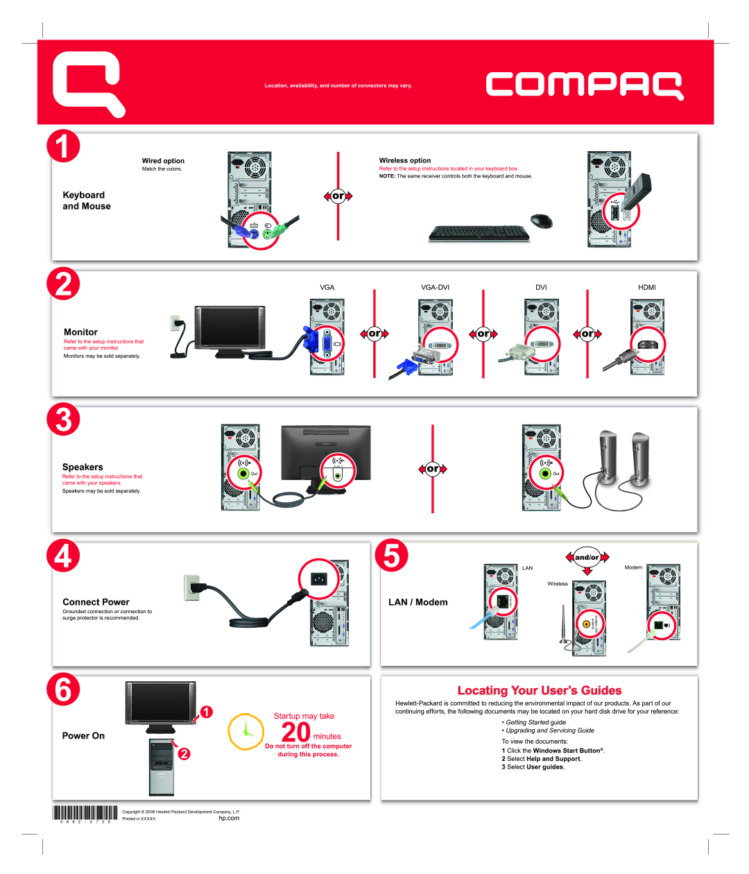 HP SG3778D manual 