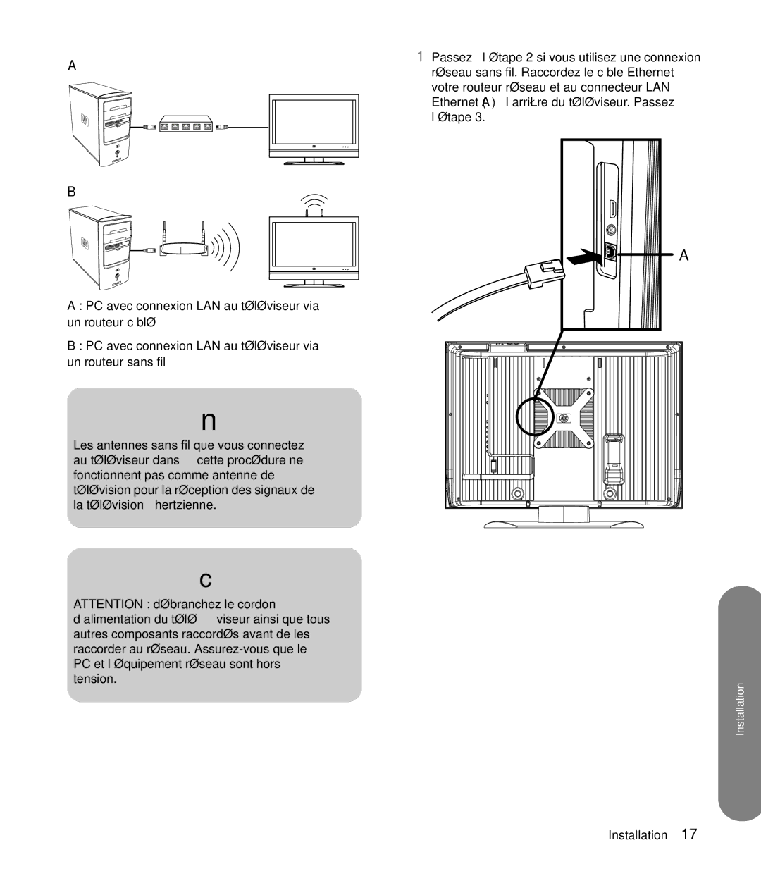 HP SLC3760N 37 inch manual Installation 