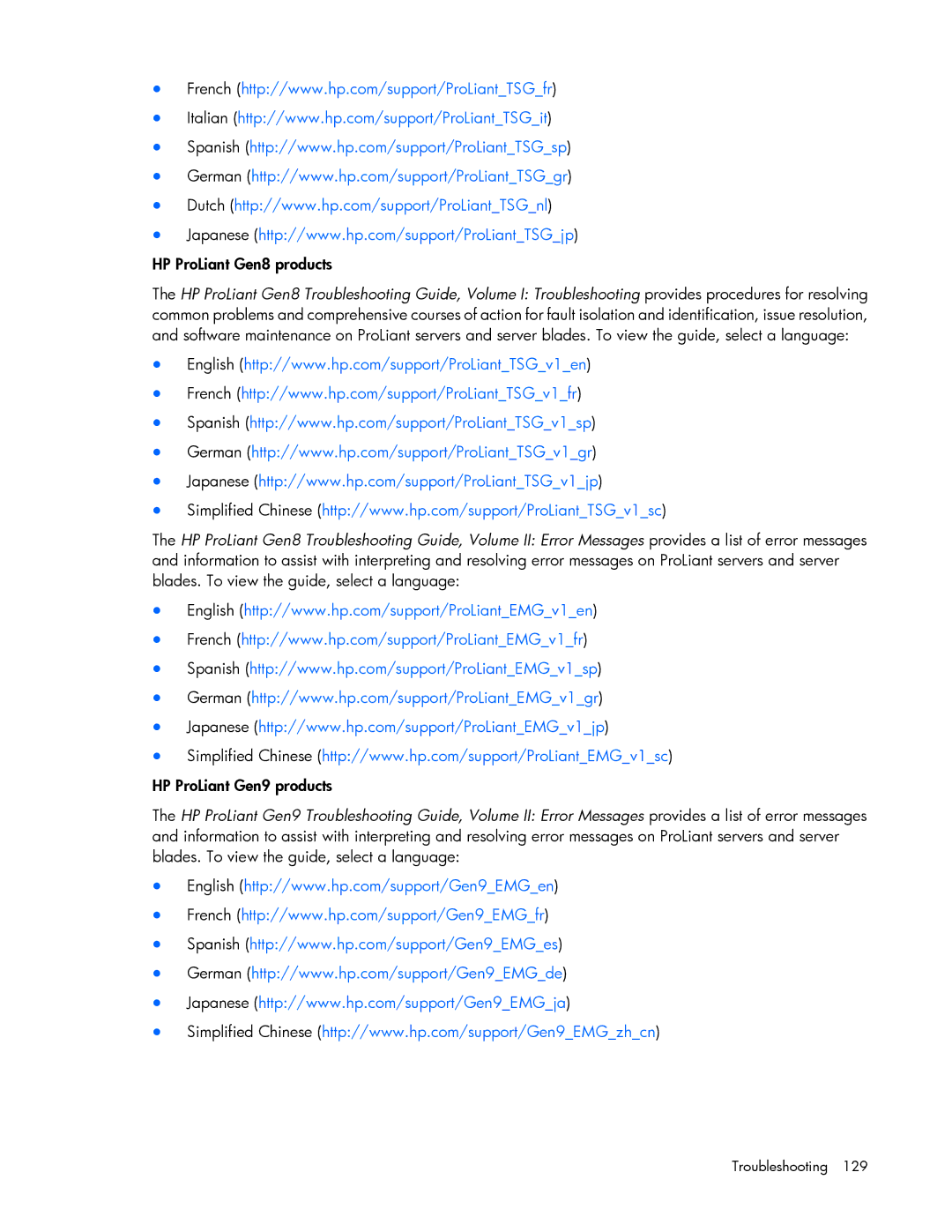 HP Smart Storage Adstrator manual Troubleshooting 