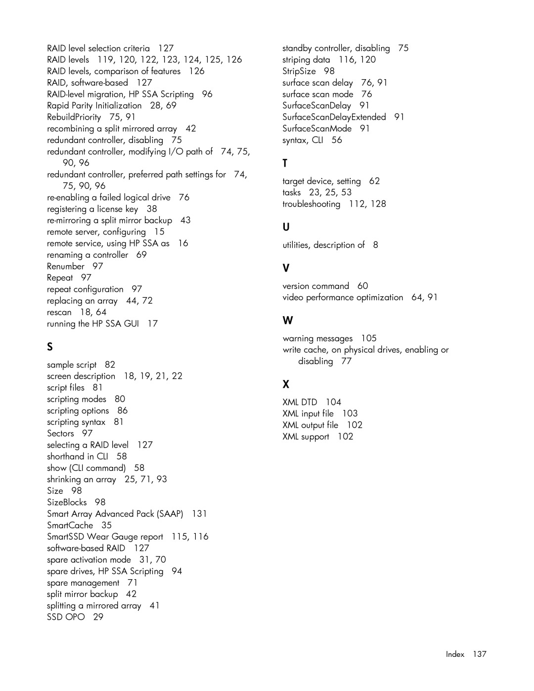 HP Smart Storage Adstrator manual Xml Dtd 