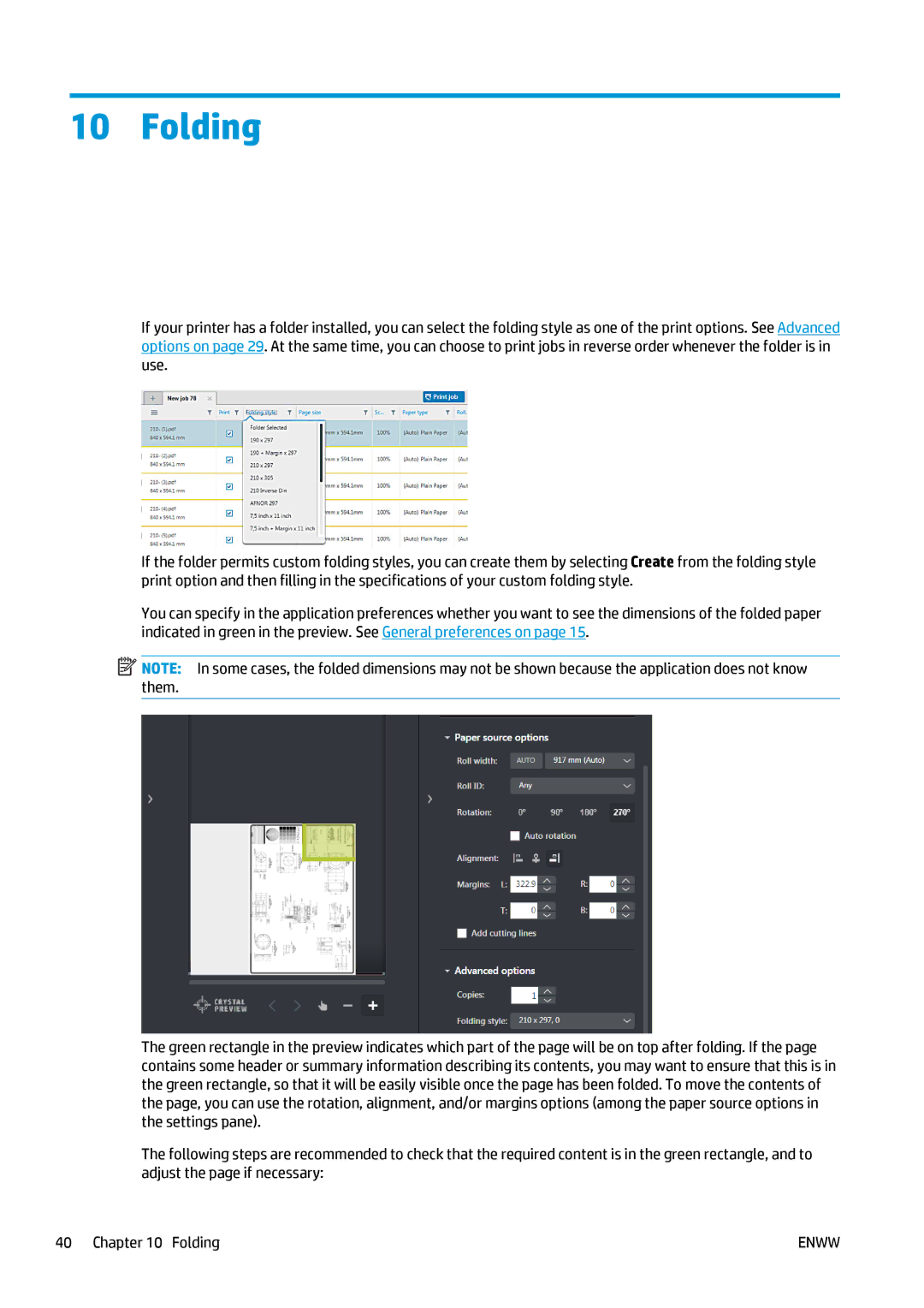 HP SmartStream Designer, Prepress Software manual Folding 