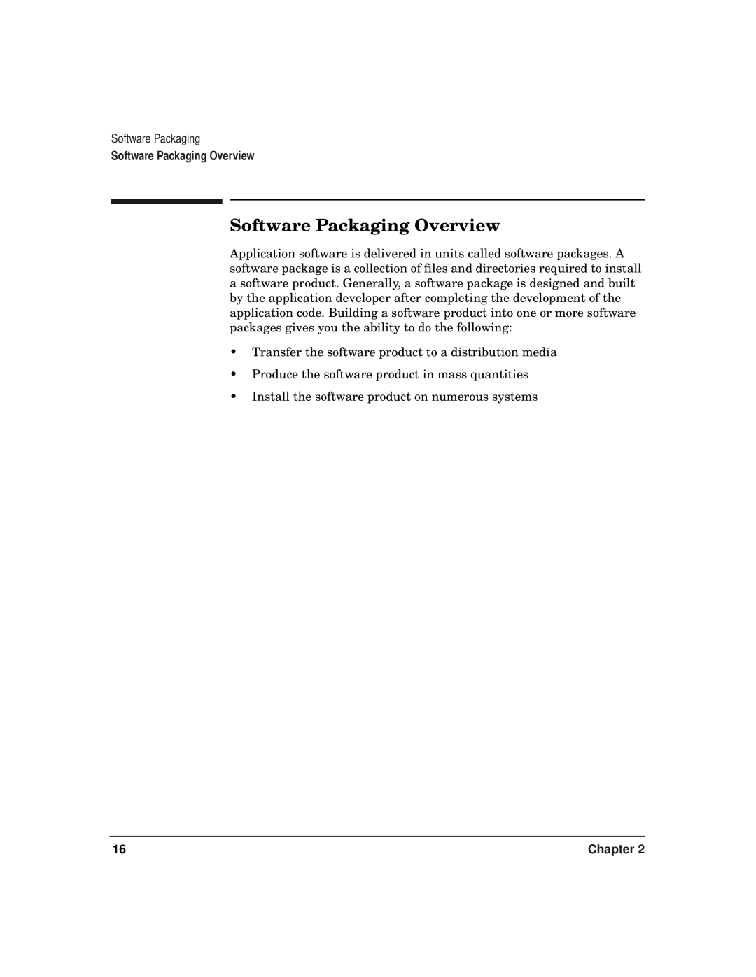 HP Software Package Builder (SPB) manual Software Packaging Overview 