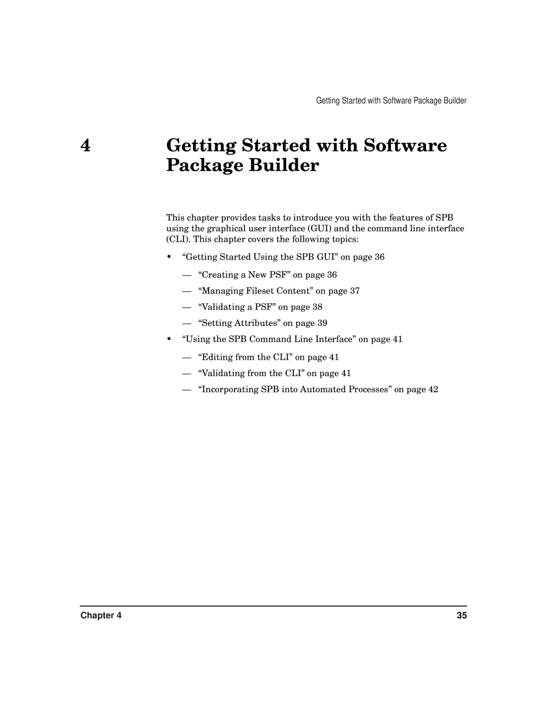 HP Software Package Builder (SPB) manual Getting Started with Software 